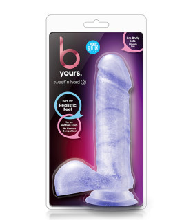 Фаллоимитатор реалистичный на присоске, прозрачный, 20 см х 4.5 см - No Taboo