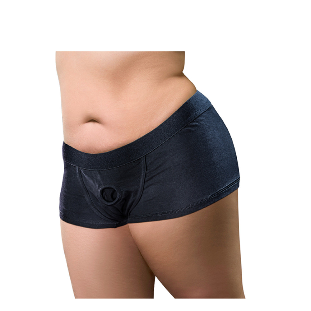 Труси для страпона Temptasia чорні, розмір 2XL (38724), zoom