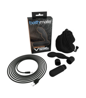 Масажер простати Bathmate з вібропулею, чорний - No Taboo