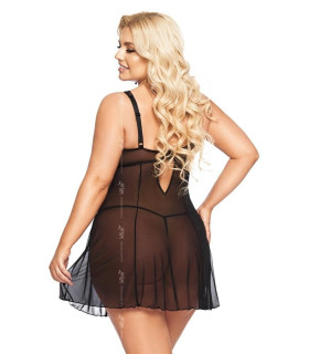 Пеньюар полупрозрачный SoftLine Berta 2XL - No Taboo