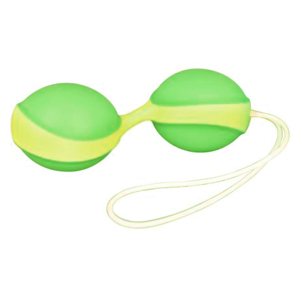 Вагінальні кульки Amor Gym Balls, зелений / Жовтий (38838), zoom