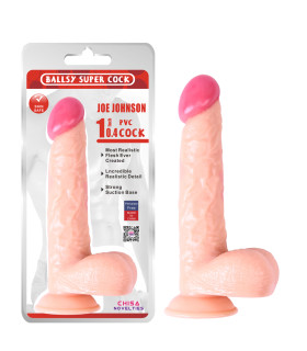 Фаллоимитатор реалистичный Ballsy на присоске, телесный, 23 см х 6 см - No Taboo