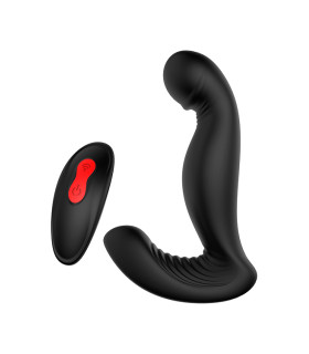 Масажер простати з ротацією, з дистанційним пультом, Dream Toys, чорний - No Taboo