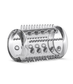 Насадка на пеніс Blush Stay Hard рельєфна, відкрита, прозора, 5 х 3.2 см - No Taboo