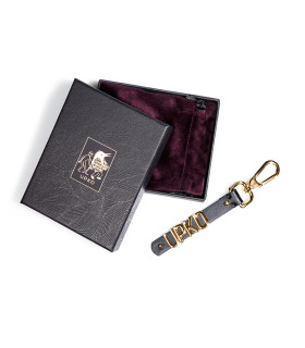 Кастомный брелок UPKO с позолотой 24К, из итальянской кожи - No Taboo