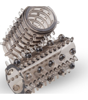 Насадка на пеніс Penis Sleeve рельєфна, прозора, 1 шт - No Taboo