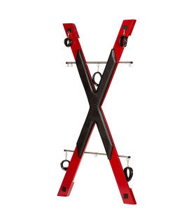 БДСМ установка для порки Roomfun в виде креста, красно-черная - No Taboo