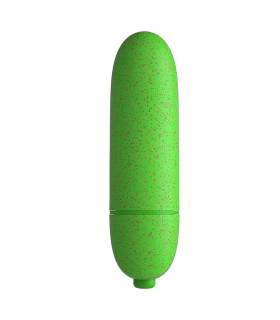 Вибропуля Odeco Eco из биоразлагаемого материала, зеленая, 6.39 см х 1.75 см - No Taboo