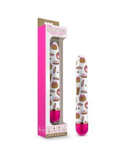 Мини-вибратор с ярким принтом, розовый, 17.7 см х 2.5 см - No Taboo