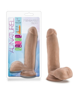Фалоімітатор кібершкіра, реалістичний на присосці, бежевий, 17.7 см х 4.1 см - No Taboo