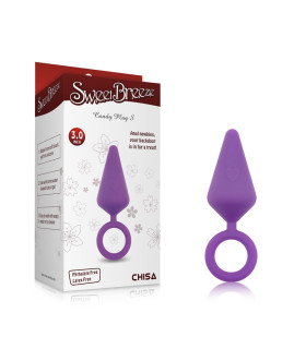 Анальна пробка з кільцем Chisa Candy Plug S, силіконова, фіолетова - No Taboo