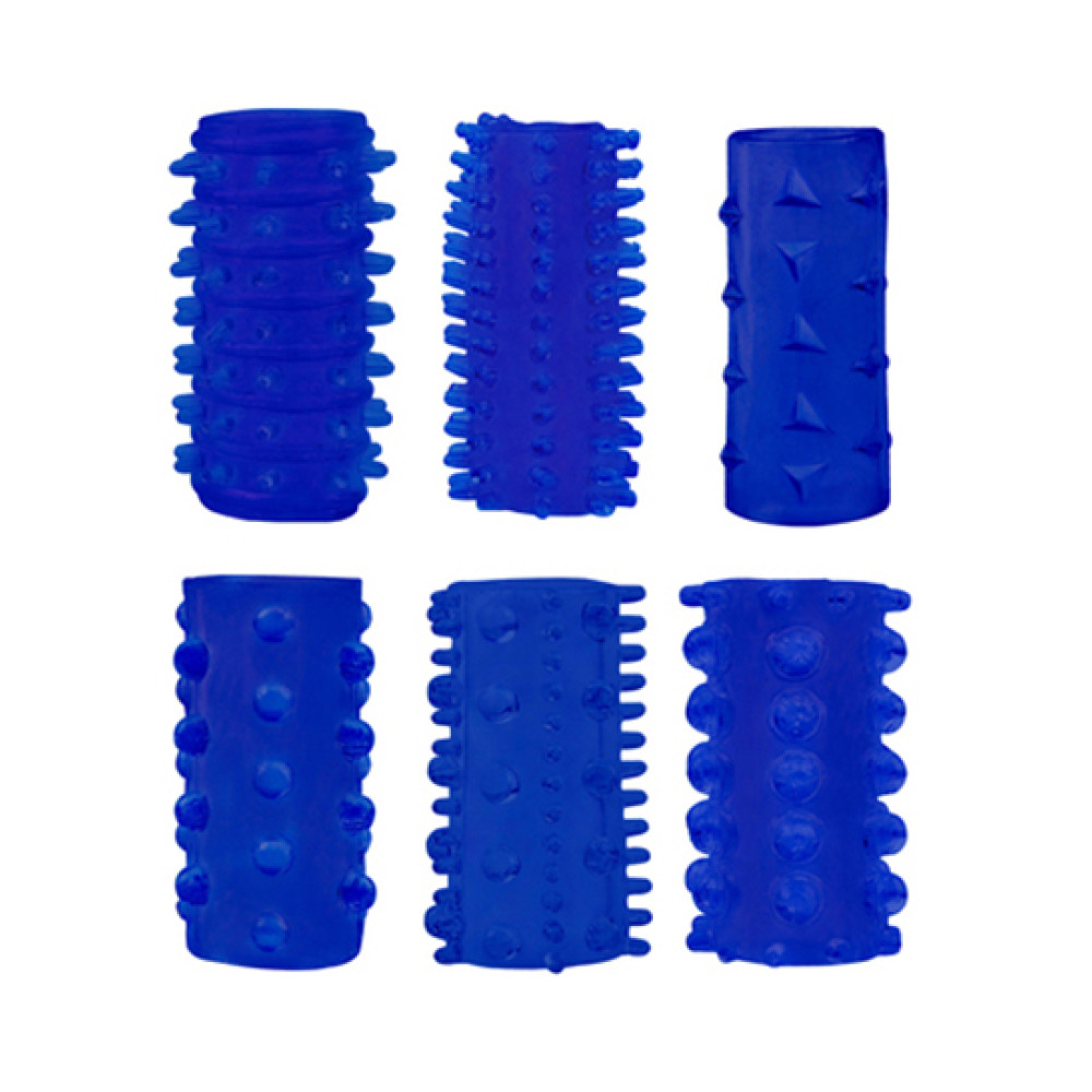 Насадка на пеніс Chisa з відкритою голівкою маленька, синя, 1 шт. (41604), zoom