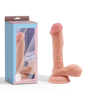 Фаллоимитатор реалистичный Chisa Alluring Fancier с мошонкой, на присоске, 18 см х 3.2 см - No Taboo