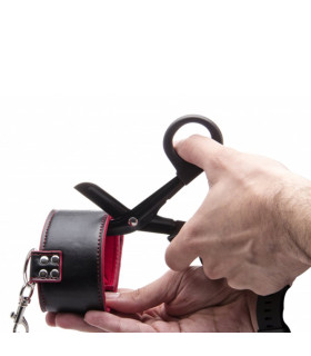 Ножницы для бондажа Bondage Safety Scissor черного цвета, 17.7 см - No Taboo