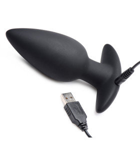 Анальна пробка з голосовим управлінням вібрацією з дистанційним пультом, 12.9 см х 4.3 см - No Taboo