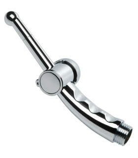 Насадка для анального душа Shower Cleansing Nozzle срібляста, 17.7 см - No Taboo