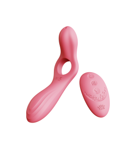 Смарт-вибратор для пар Zalo Jessica Set с пультом управления, розовый - No Taboo