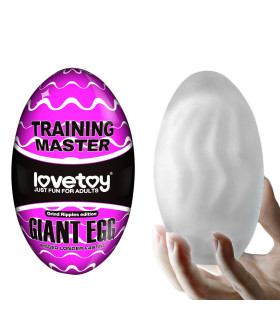 Мастурбатор яйцо нереалистичный Giant Egg Masturbator белый, 13 см х 7 см - No Taboo
