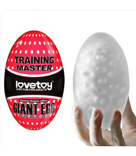 Мастурбатор яйцо нереалистичный Giant Egg Masturbator белый, 13 см х 7 см - No Taboo