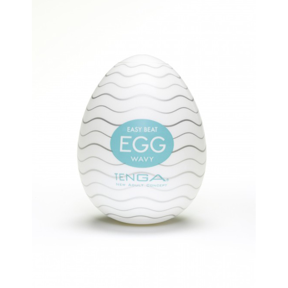 Мастурбатор яйцо Tenga Egg Wavy безцветный, 6.1 см х 4.9 см (8696), zoom