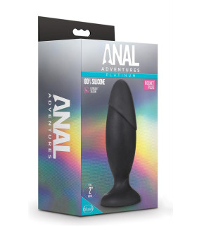 Анальная пробка большая, черная, 16.5 см х 5.2 см - No Taboo