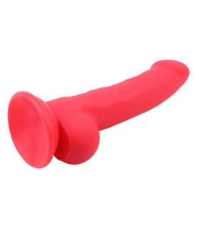 Фаллоимитатор реалистичный на присоске Chisa с мошонкой, красный, 21.5 х 4 см - No Taboo