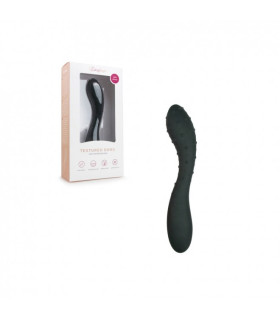 Фаллоимитатор Easytoys Textured Dong черный, 19.3 см х 3.3 - No Taboo