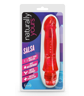 Вибратор многоскоростной Salsa Vibe красного цвета, 17.1 см х 3.1 см - No Taboo