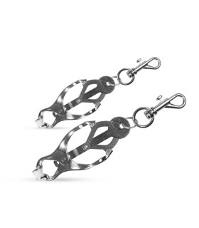 Зажимы-бабочки для сосков EasyToys металлические, 13.5 см - No Taboo