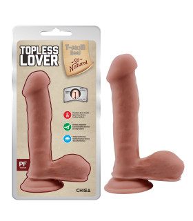 Фаллоимитатор на присоске Chisa Topless Lover реалистичный, бежевый, 19.2 см х 3.5 см - No Taboo