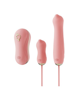Набор Unicorn Zalo вакуумный стимулятор клитора, виброяйцо и пульсатор, розовый - No Taboo