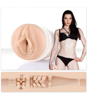 Мастурбатор вагіна в колбі Fleshlight Stoya реалістичний з кібершкіри, бежевий, 23 см - No Taboo