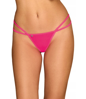 Сексуальные стринги с цепочкой Obsessive Chainty розового цвета, S/M - No Taboo