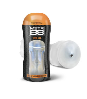 Мастурбатор в колбі Happy Ending Mstr B8 Hand Job, прозорий, 15.2 см х 5.7 см - No Taboo