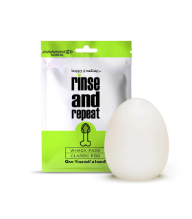 Мастурбатор Яйцо Happy Ending Rinse And Repeat, белое, 6.3 см х 5.7 см - No Taboo