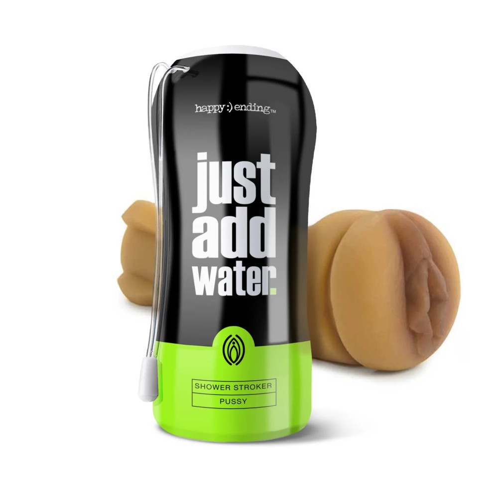 Мастурбатор самосмазочный Happy Ending Просто Добавь Воды! реалистичный, бежевый (46056), zoom