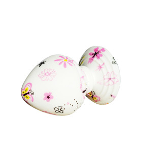 Анальная дизайнерская пробка с бабочками, 9.6 см х 5.8 см - No Taboo