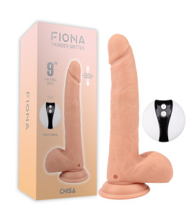 Реалистичный вибратор Chisa на присоске с мошонкой, с дистанционным пультом, 24 см х 4.3 см - No Taboo