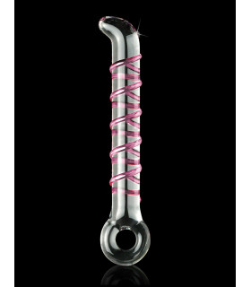 Вібратор зі скла Icicles No.4 G-Spot зі знімною віброкулею, 17.8 см х 1 см - No Taboo