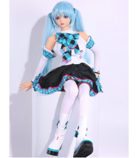 Реалистичная секс-кукла в аниме стиле с синими волосами, 158 см х 30 кг - No Taboo