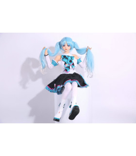 Реалистичная секс-кукла в аниме стиле с синими волосами, 158 см х 30 кг - No Taboo