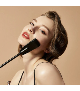 Сстек итальянская кожа UPKO Riding Crop с позолотой, черный - No Taboo