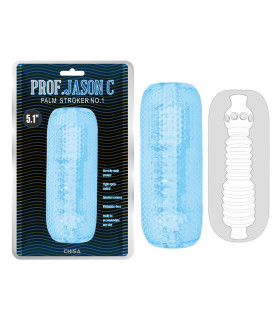 Мастурбатор нереалистичный Chisa с рельефом, синий, 12.7 х 5 см - No Taboo