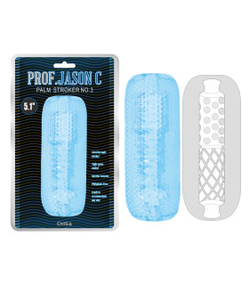 Мастурбатор нереалістичний із внутрішнім рельєфом Chisa, синій, 12.7 х 5 см - No Taboo