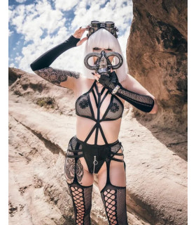 Перчатки без пальцев Leg Avenue Fingerless Gloves, черные, O/S - No Taboo