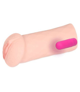 Мастурбатор с вибрацией Kokos Elegance 007 реалистичный, бежевый,16.5 см - No Taboo