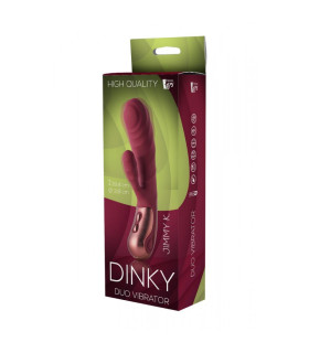 Вібратор-кролик рельєфний Dream Toys бордовий, 19.4 х 3.8 см - No Taboo