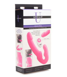 Безремневий страпон з дистанційним керуванням, рожевий - No Taboo