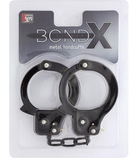 Наручники металлические BondX, черные - No Taboo