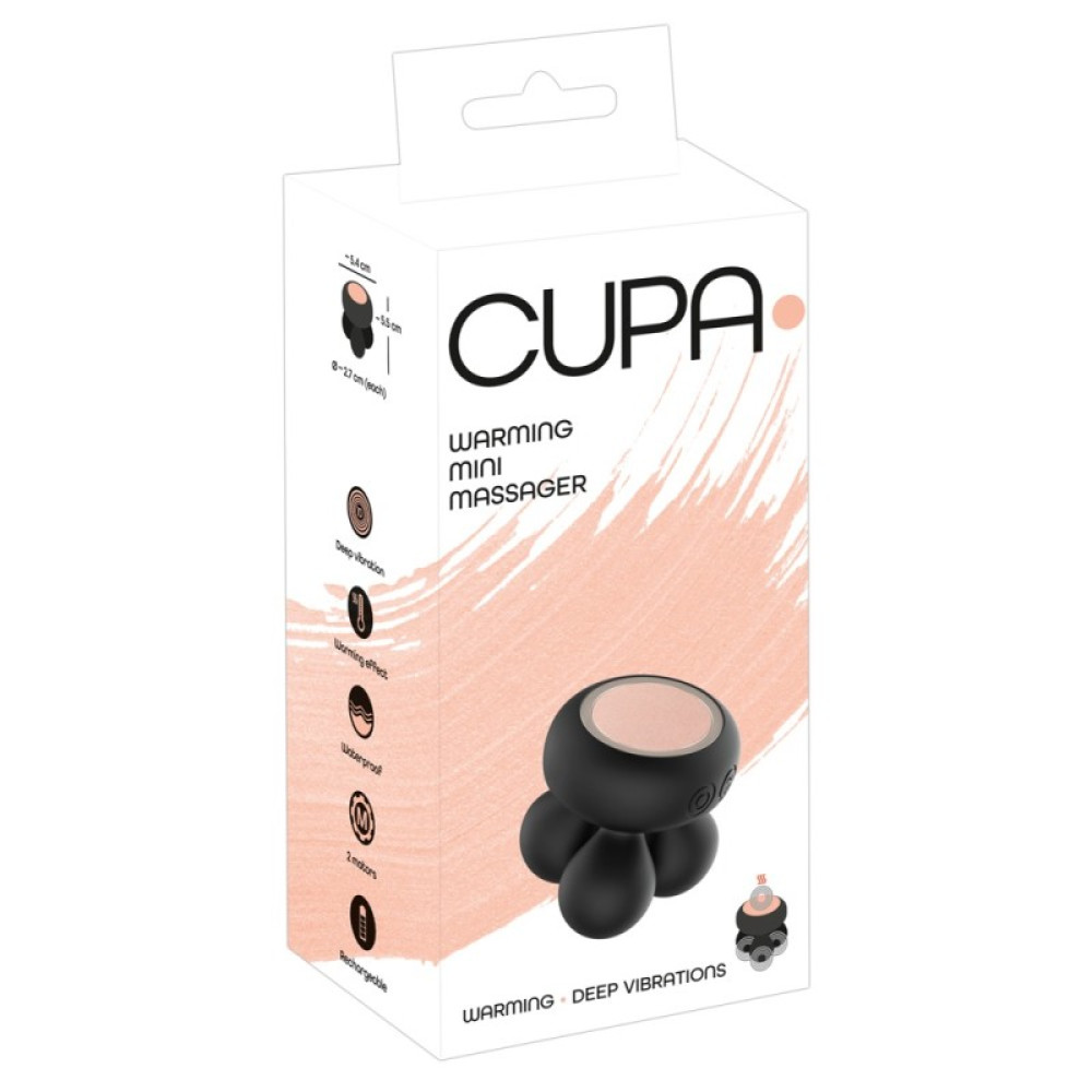 Мини-массажер с подогревом CUPA Warming Mini Massager, 5.5 см х 5.4 см (52774), zoom